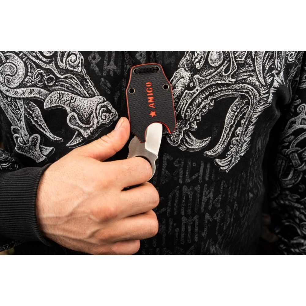 Шейный нож Amigo X CPM S35VN StoneWash