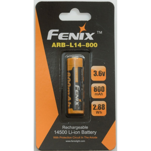 Аккумулятор 14500 FENIX ARB-L14 800mAh ARB-L14-800