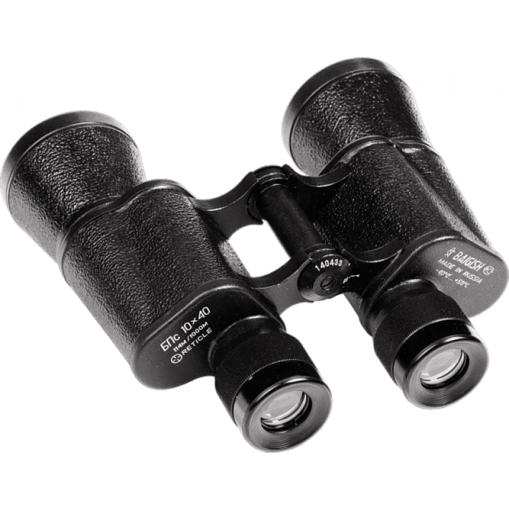 БПс 10х40 «Байгыш» с дальномерной сеткой и раздельной фокусировкой, Черный