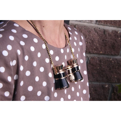 Бинокль театральный Навигатор БТ 3x25, с цепочкой (черный)