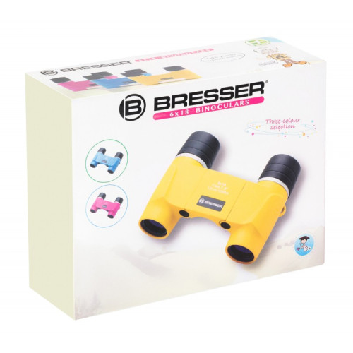 Бинокль детский Bresser Junior 6x18 FF, розовый