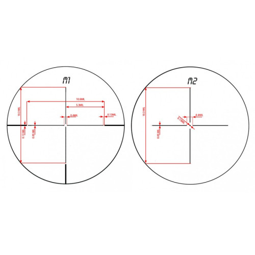 Оптический прицел Konuspro EL-30 4-16x44, 10 сменных прицельных сеток