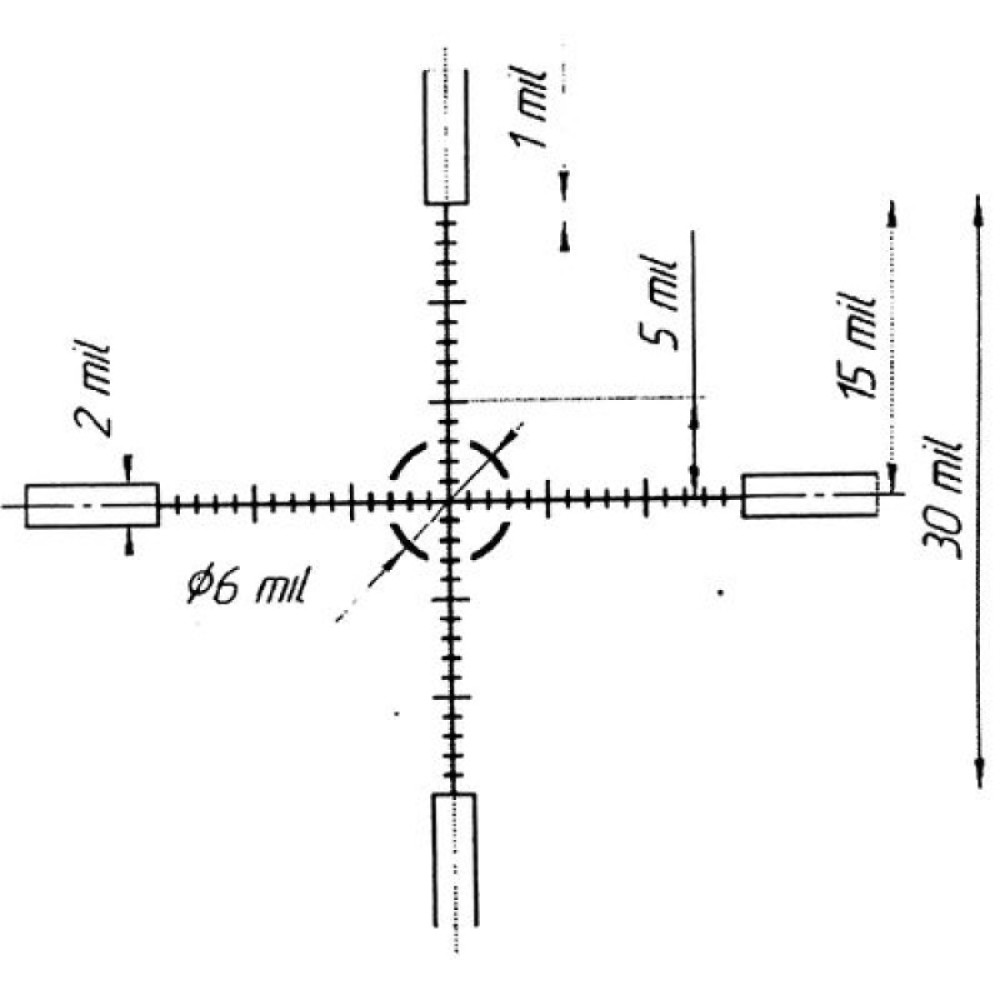 Оптический прицел Belomo Z4 1-4x24, Черный
