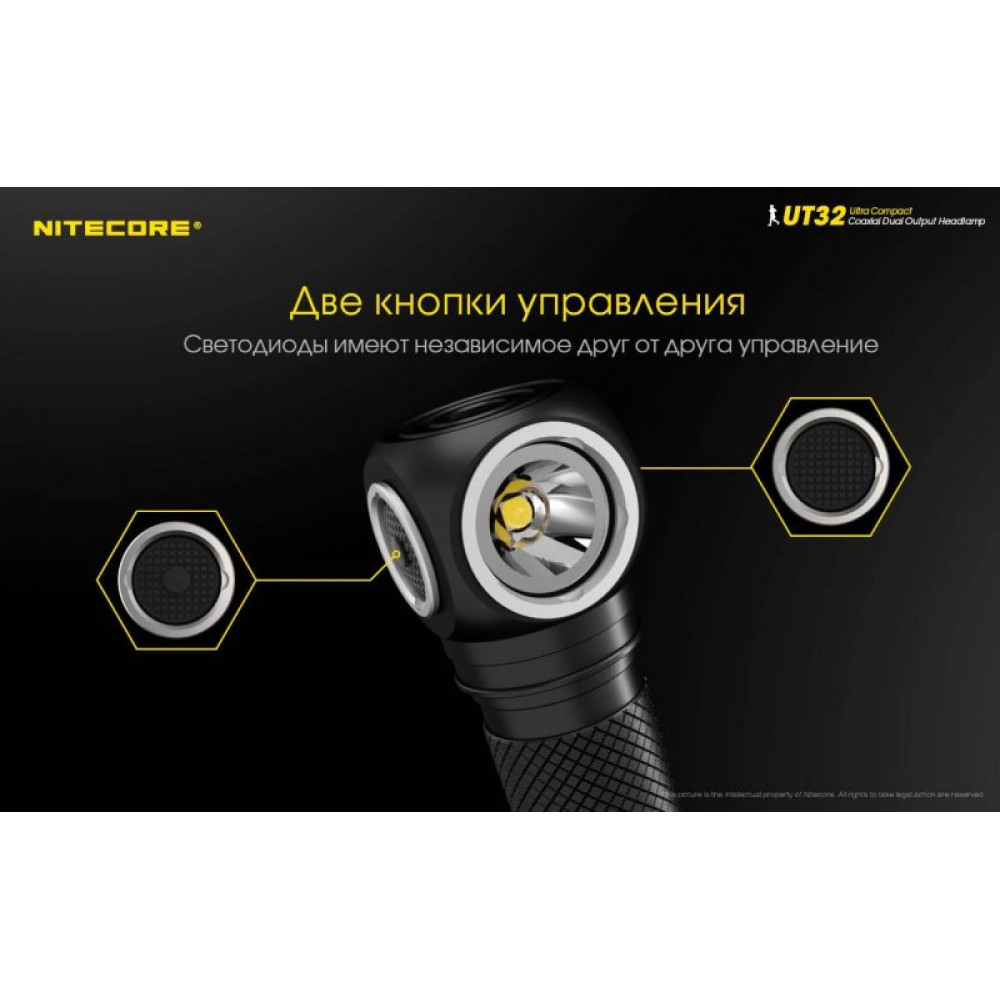 Налобный фонарь Nitecore UT32 CREE XP-L2 V6 OP+SMO