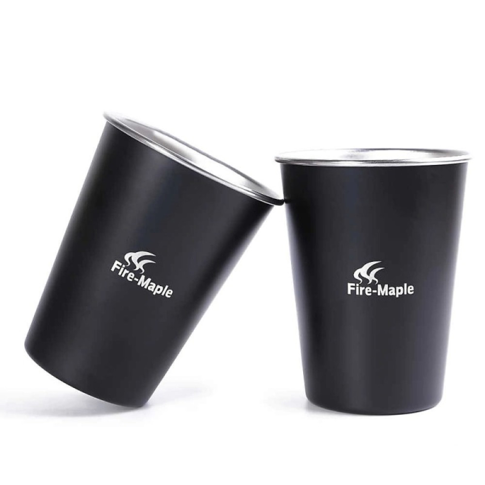 Стаканы из нержавеющей стали, 2 шт Antarcti cup black