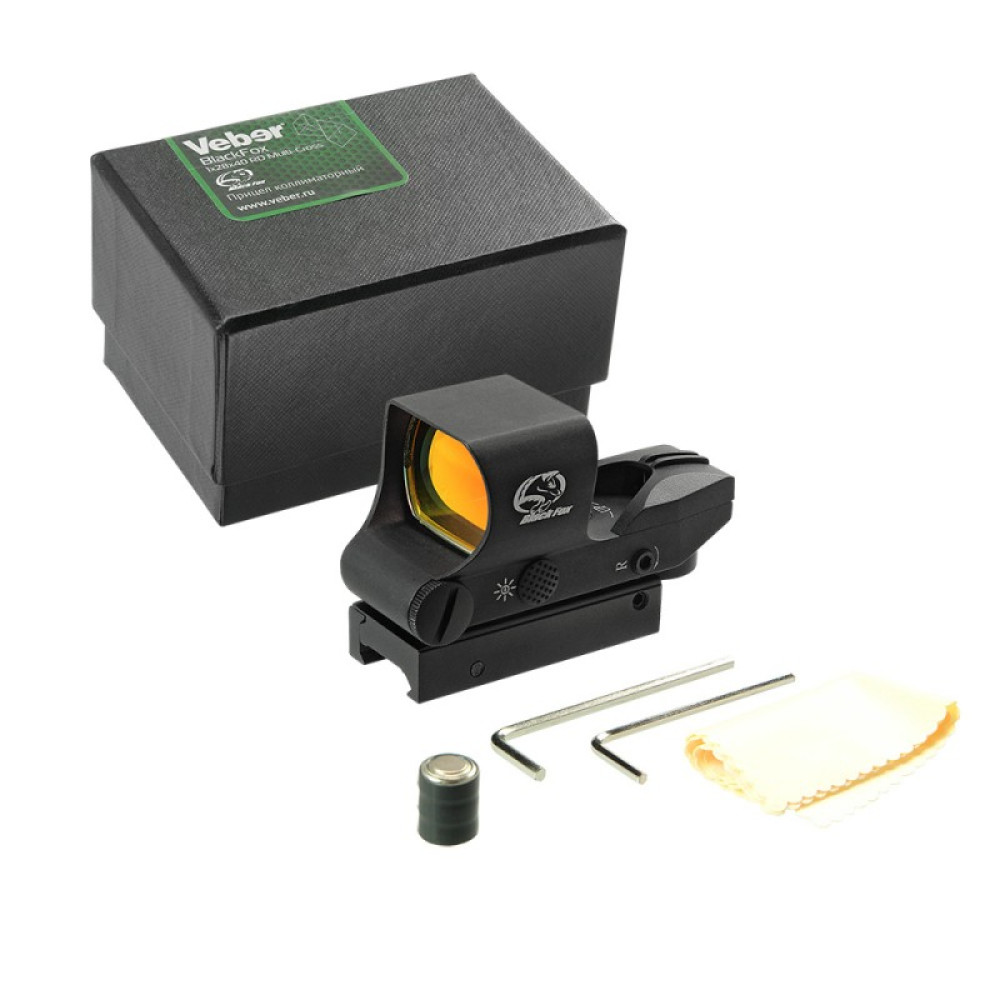Коллиматорный прицел Veber Black Fox 1x28x40 RD Multi-Cross