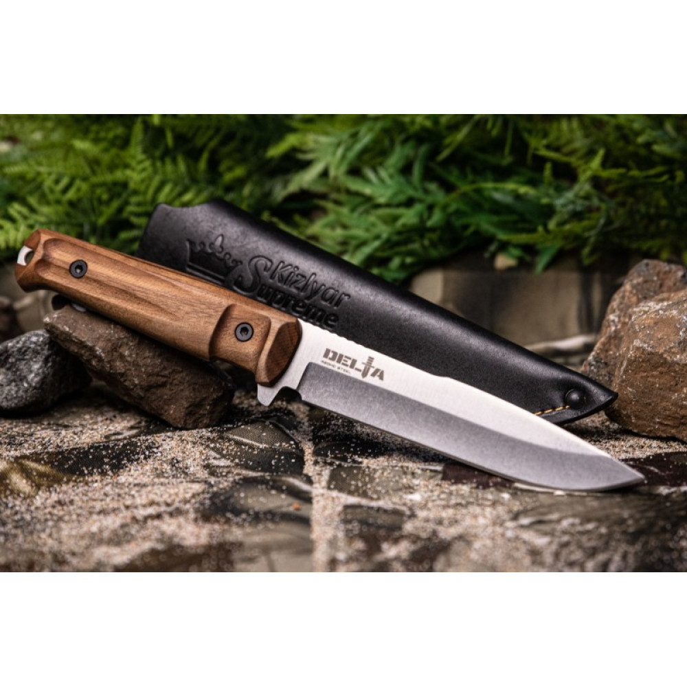 Тактический нож Delta 420 HC Lite, дерево