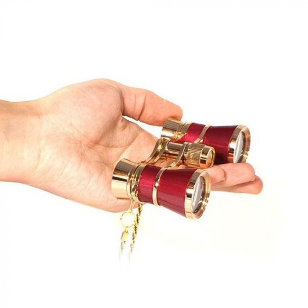 Бинокль театральный STURMAN 3x25, красный, Красный