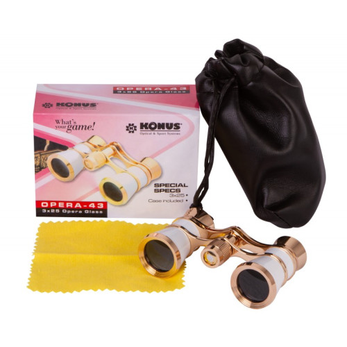 Театральный бинокль Konus 3x25 Pearl