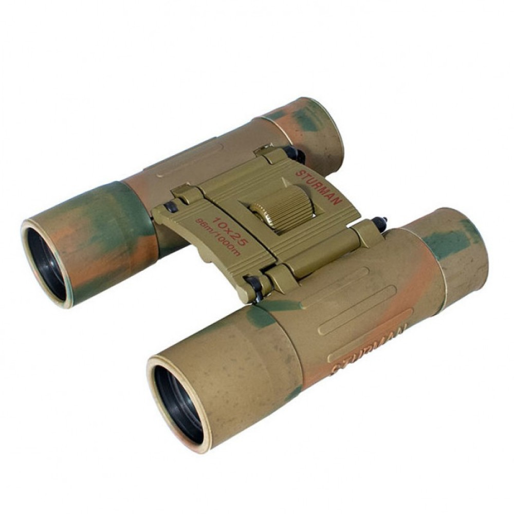Бинокль STURMAN 10x25, зеленый, Зеленый