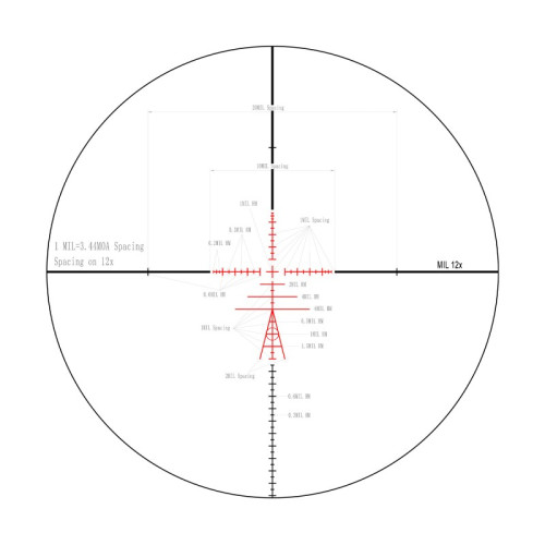 Оптический прицел Veber Wolf Alfa 3-12x42 SF TR2
