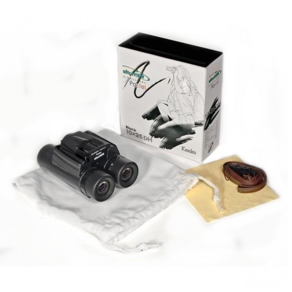 Бинокль Kenko Ultra View 10х25 DH, черный, Черный