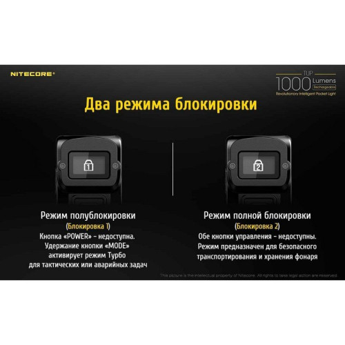 Фонарь Nitecore TUP Black