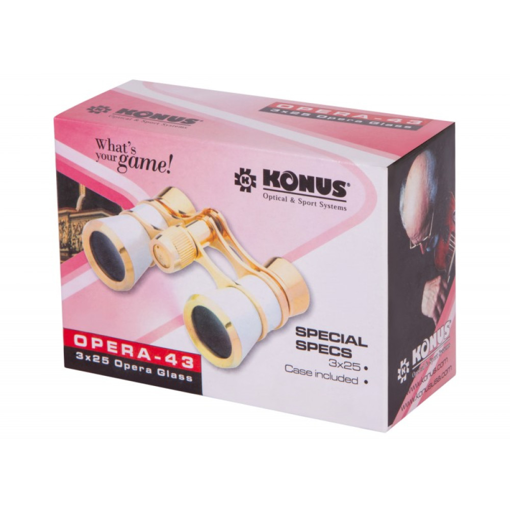 Театральный бинокль Konus 3x25 Pearl