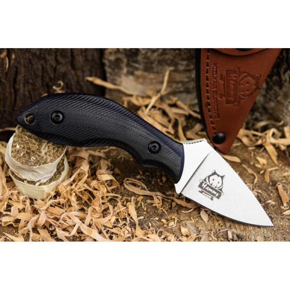 Туристический нож Hammy Sleipner StoneWash Black G10