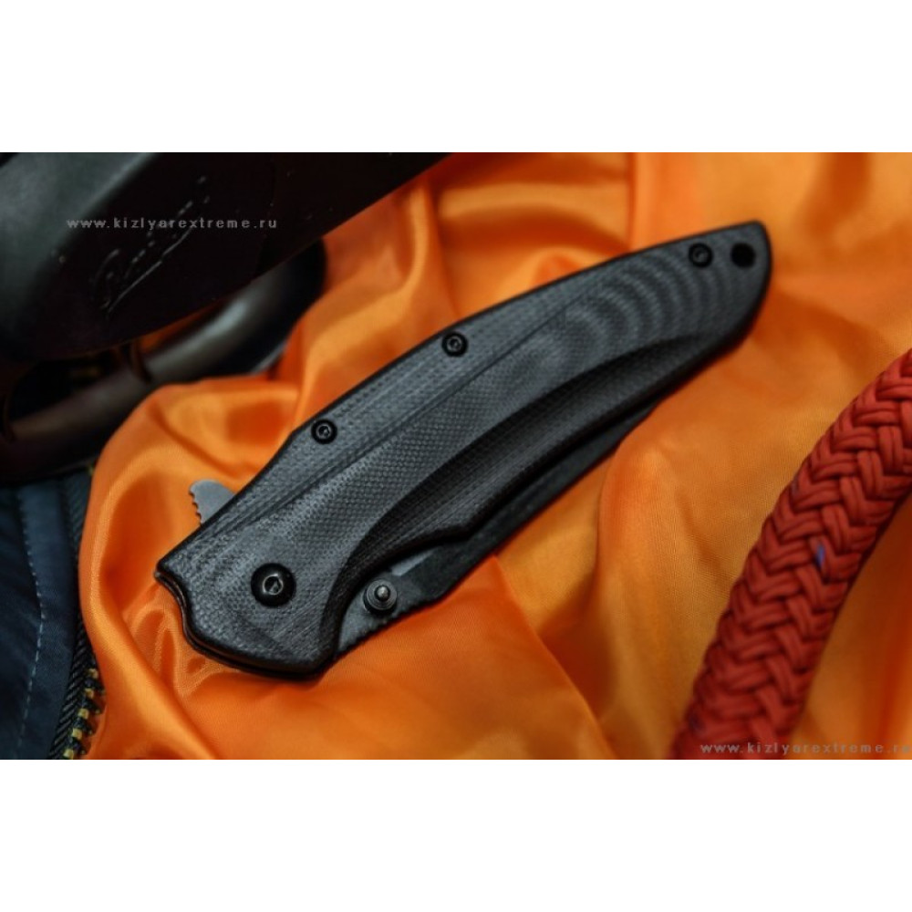 Складной нож Zedd AUS-8 Black Titanium