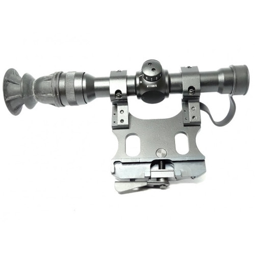 Оптический прицел Рысь 4М сетка №1 с кронштейном для Вепрь