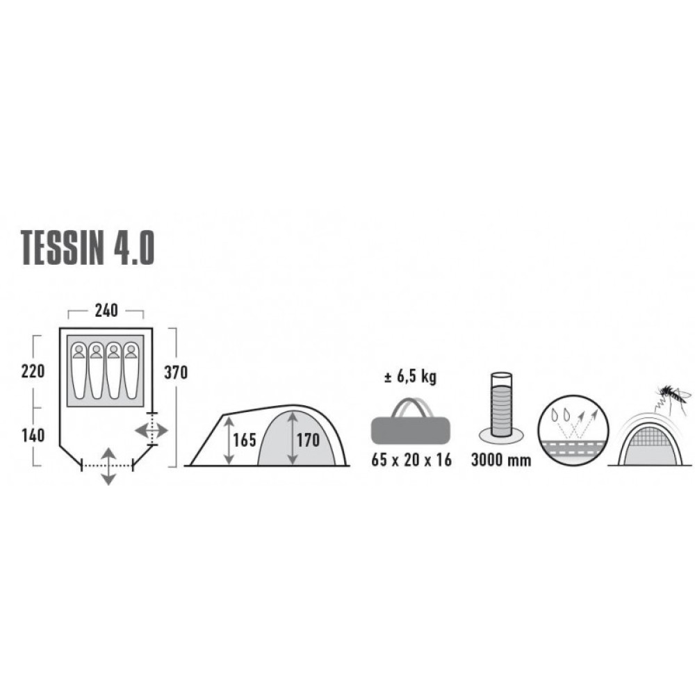 Палатка High Peak Tessin 4