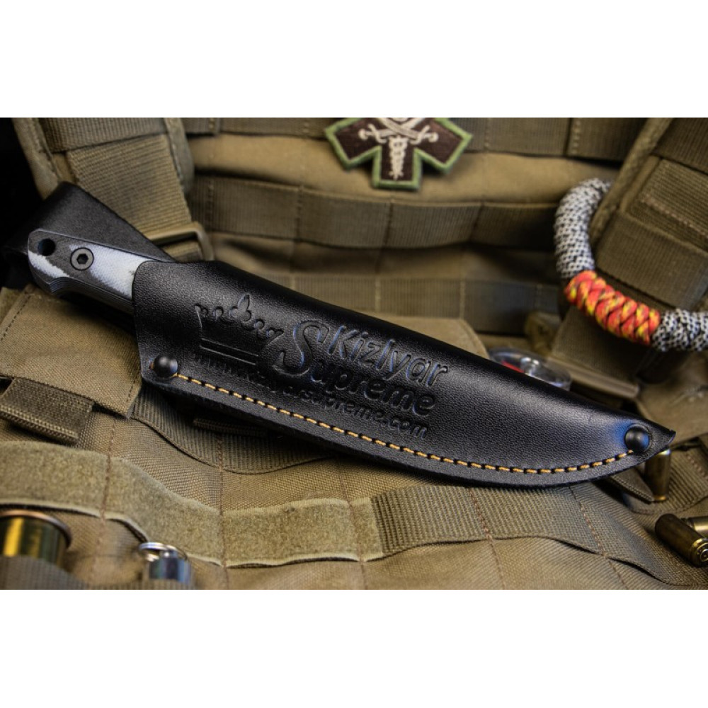 Туристический нож Nikki AUS-8 TacWash G10 Кожа