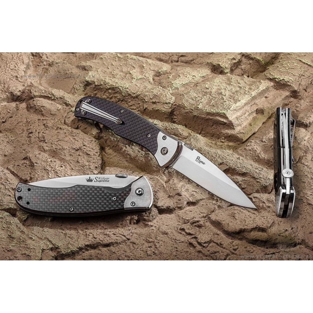 Складной нож Prime D2 Satin Carbon