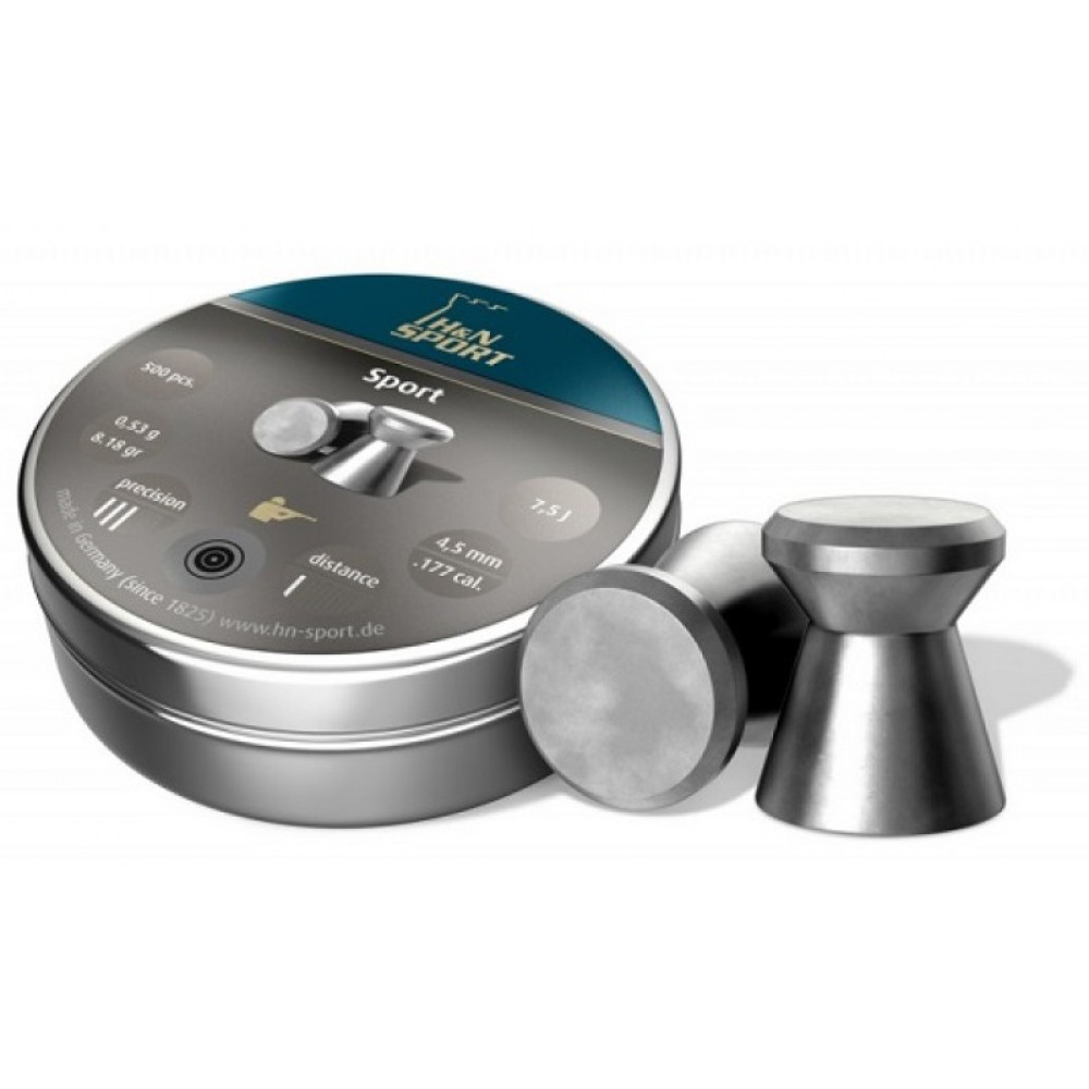 Пульки HN Sport, 0.53 г, 4.5 мм, 500 шт