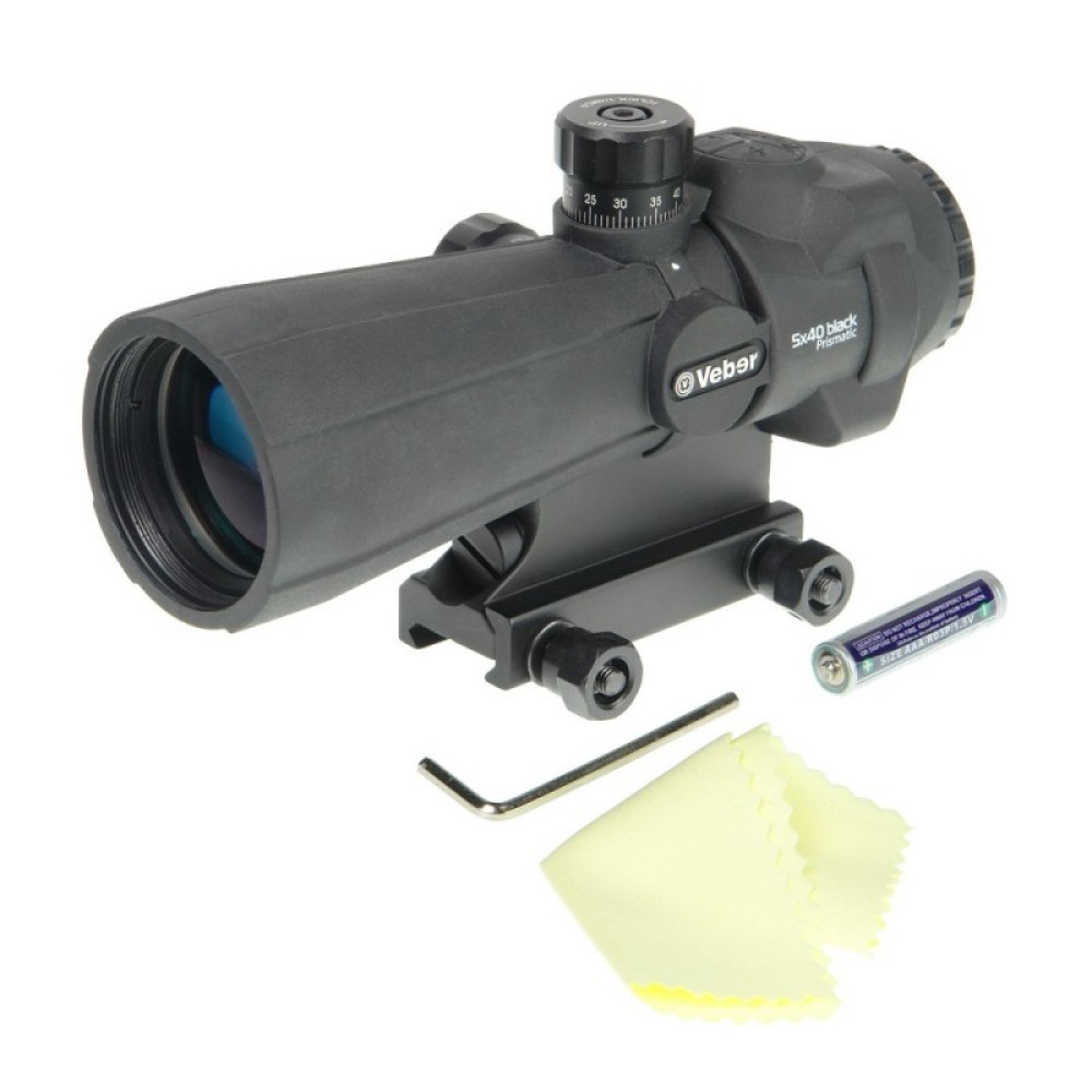 Оптический прицел Veber Wolf Prismatic 5х40 RGB