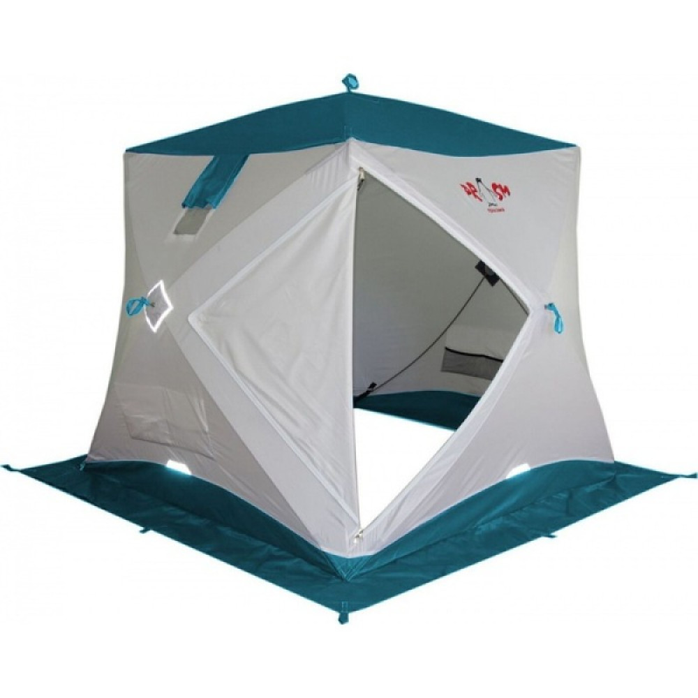 Палатка Пингвин Призма Премиум бело-зеленый