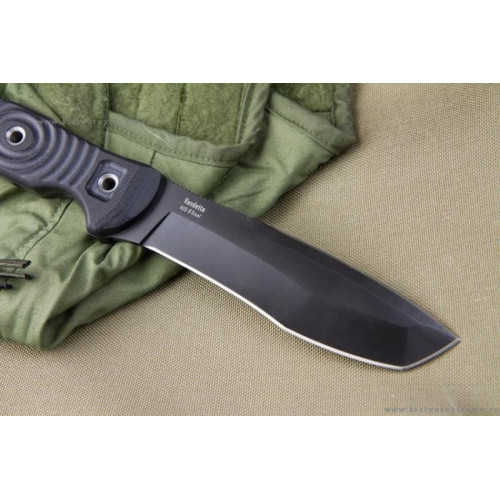 Туристический нож Vendetta AUS-8 Black Titanium