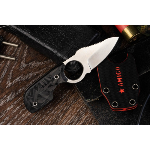 Шейный нож Amigo X CPM S35VN StoneWash