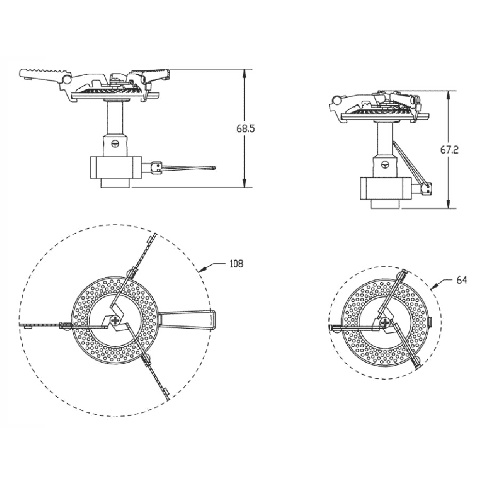 Газовая портативная горелка FireMaple Mini fms-116