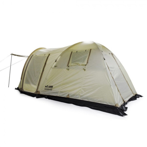 Палатка Tramp с большим тамбуром Anaconda 4 V2, песочный