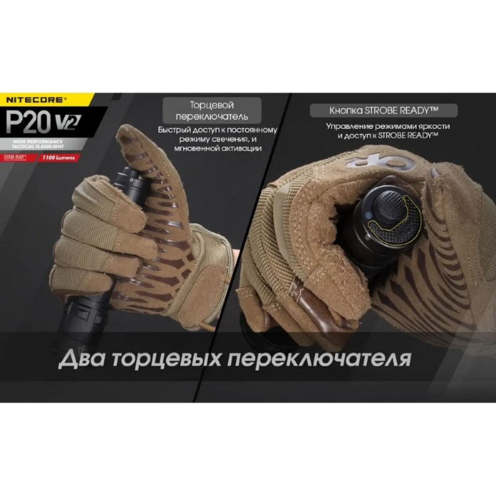 Фонарь ручной Nitecore P20 V2