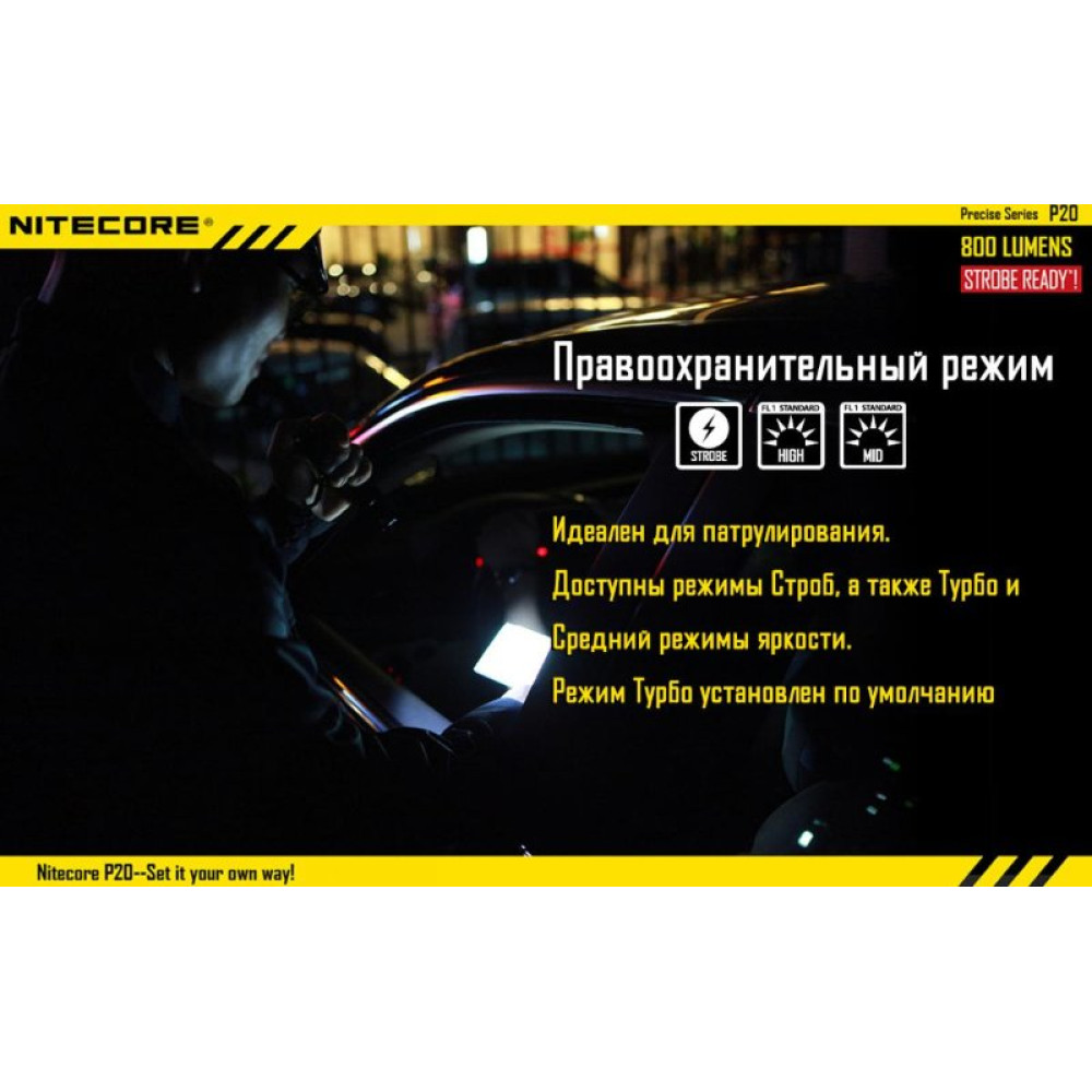 Фонарь Nitecore P20