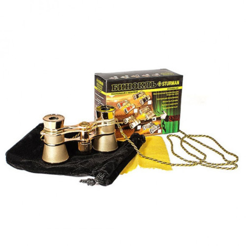 Бинокль театральный STURMAN 3x25, шампань, Шампань