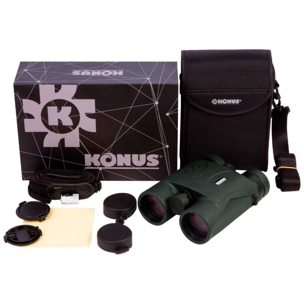 Бинокль с лазерным дальномером Konusrange-2 10x42, до 1200м