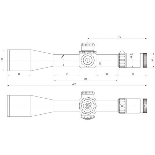 Оптический прицел Kahles K624i 6-24x56 CCW LSW (сетка MOAK) с подсветкой