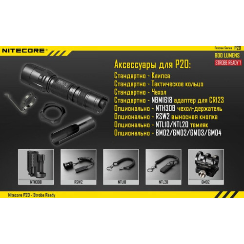 Фонарь Nitecore P20