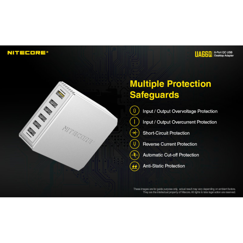 Адаптер USB Nitecore UA66Q 6-портовый