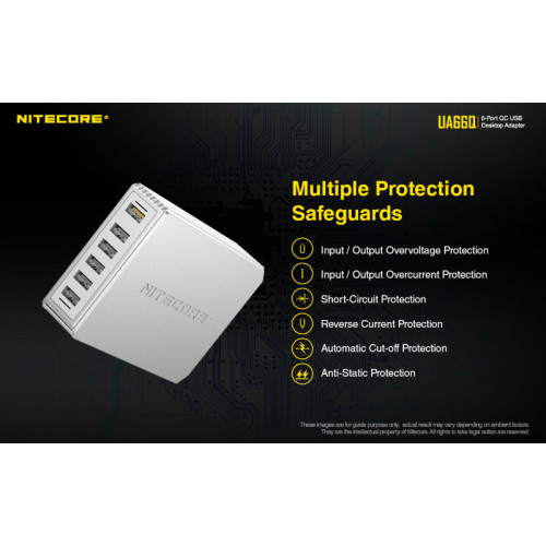 Адаптер USB Nitecore UA66Q 6-портовый