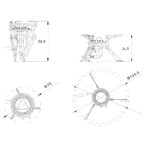 Газовая портативная горелка FireMaple со шлангом Volcano fms-118