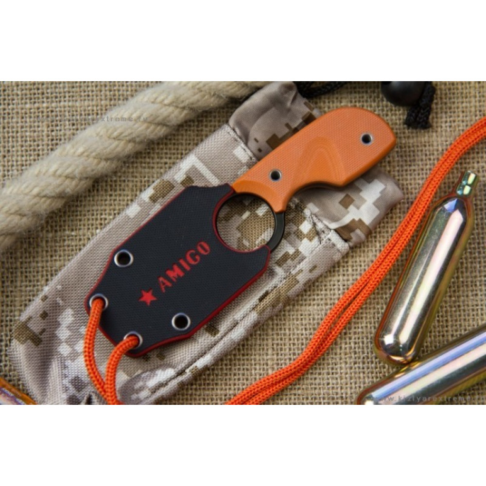 Шейный нож Amigo Z Black AUS-8 OH