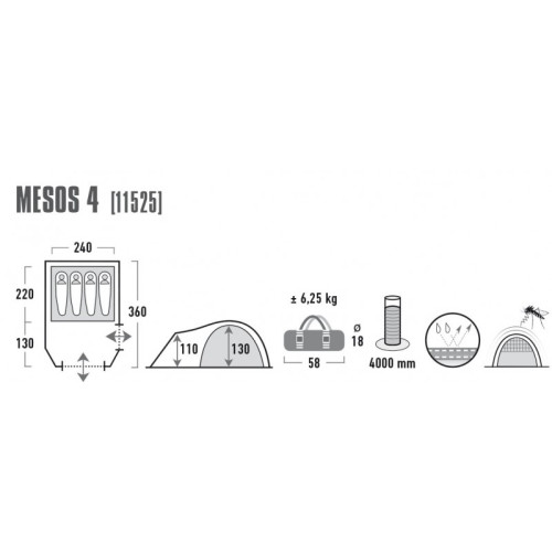 Палатка High Peak Mesos 4