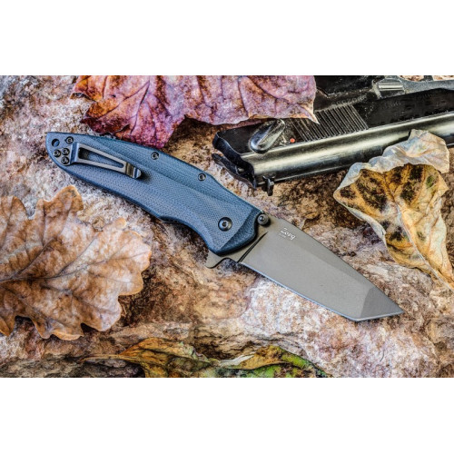 Складной нож Zorg D2 Gray Titanium