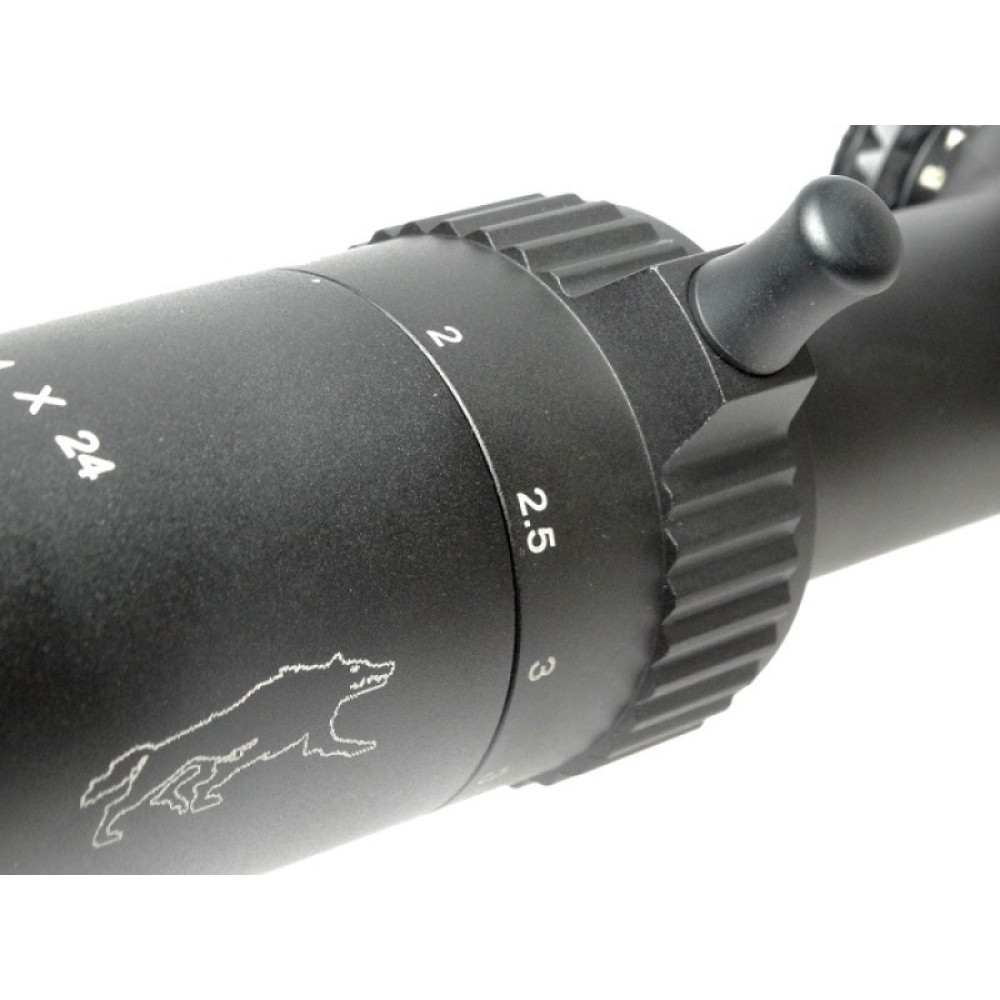 Оптический прицел Загонник Veber Wolf ПО 1-4х24 GB DnD