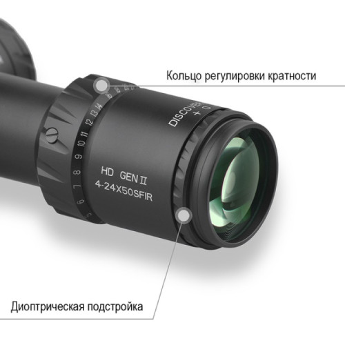Оптический прицел Discovery HD GEN2 4-24Х50SFIR Lock FW34