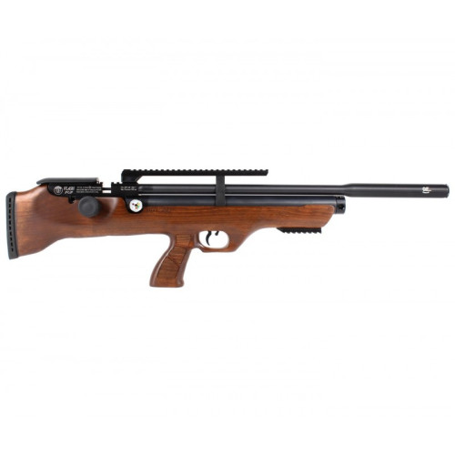 Пневматическая винтовка Hatsan Flashpup-W QE (дерево, PCP, модератор, 3 Дж) 5,5 мм