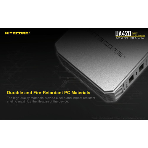 Адаптер USB Nitecore UA42Q 2-портовый