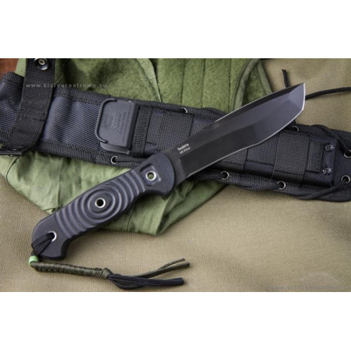 Туристический нож Vendetta AUS-8 Black Titanium