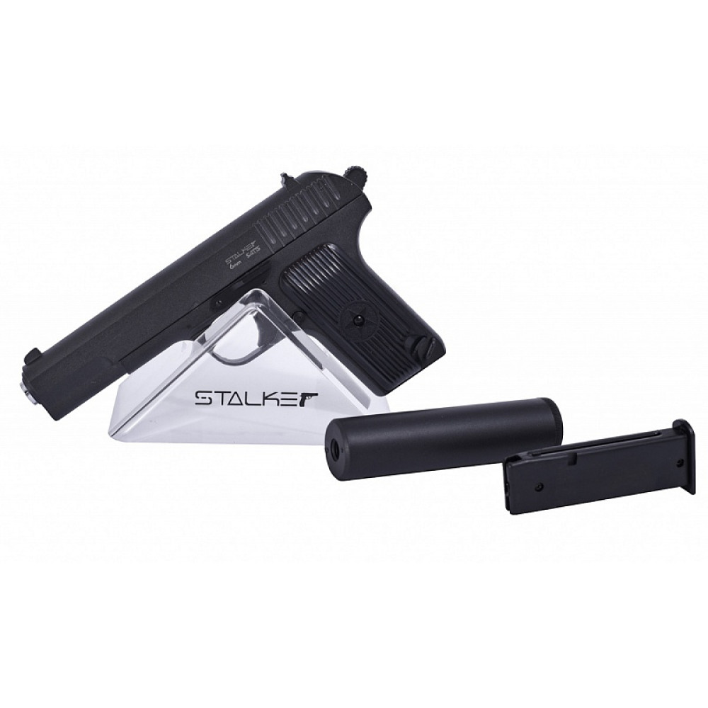 Пистолет пневматический Stalker SATTS Spring (ТТ) + имитатор ПБС