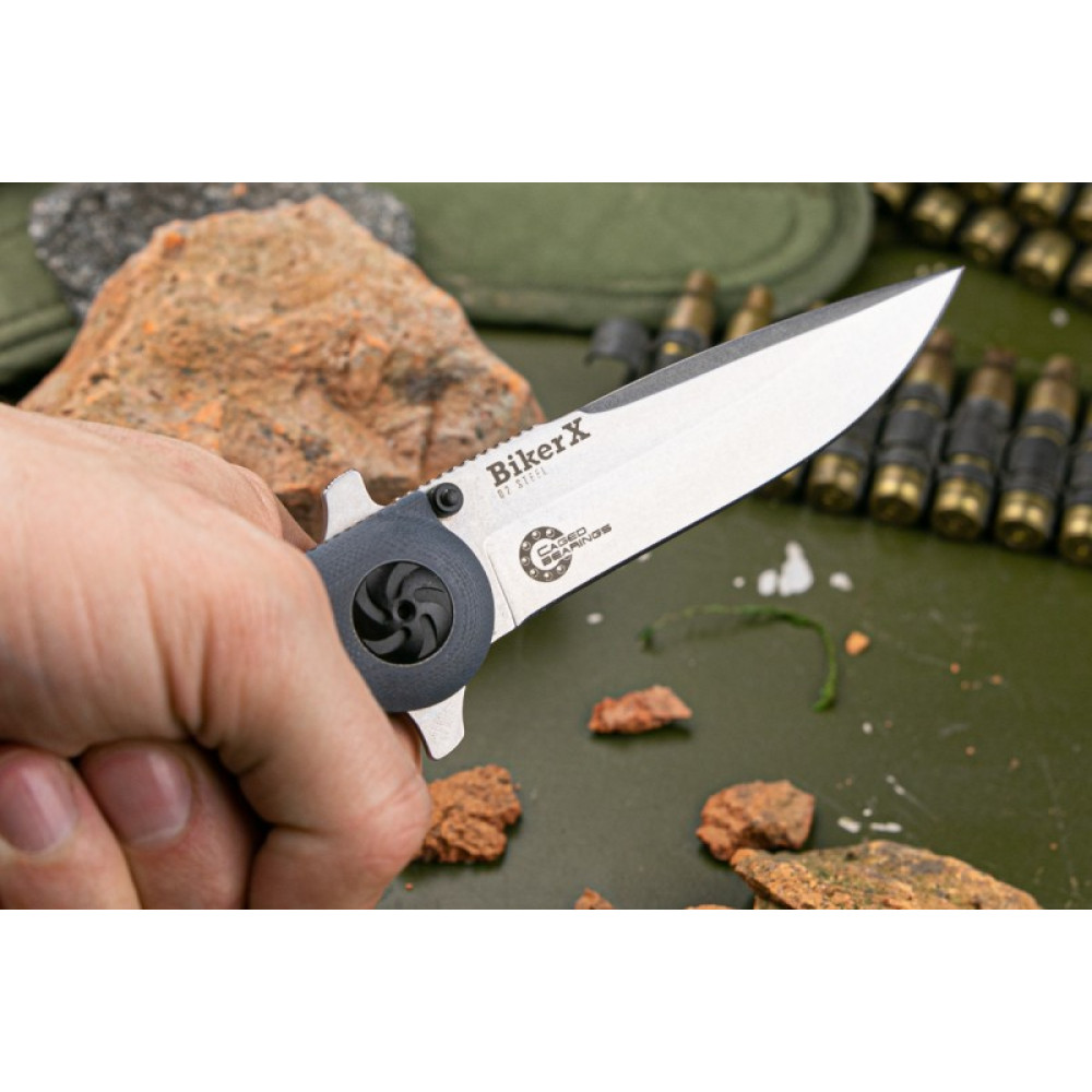 Складной нож Biker X D2 StoneWash